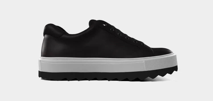 Zapatillas negras de mujer ejemplo