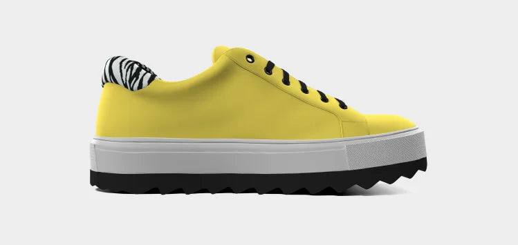 Ejemplo de zapatillas amarilla