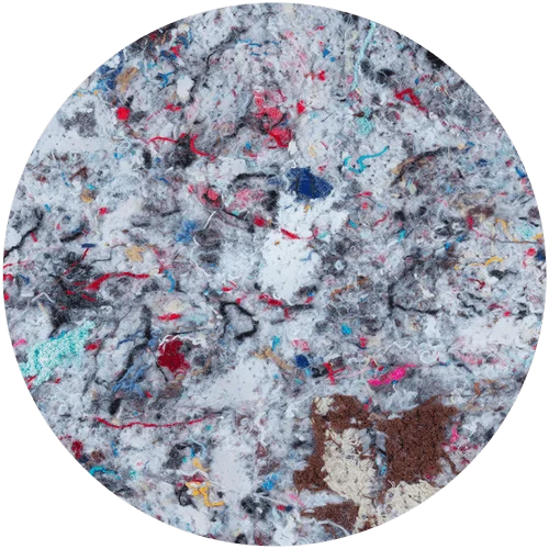 Recycled clothing textile