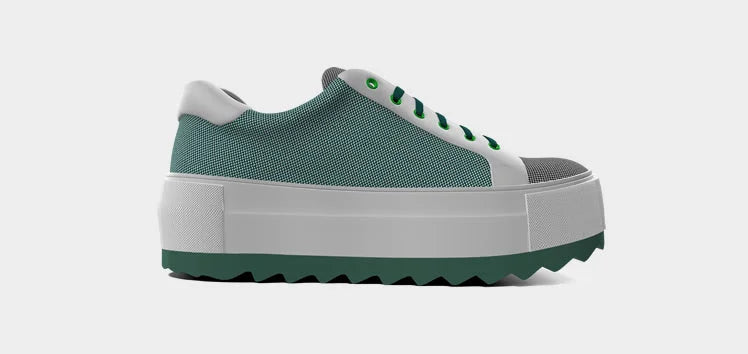 Example of Bullfeet custom platform sneakers