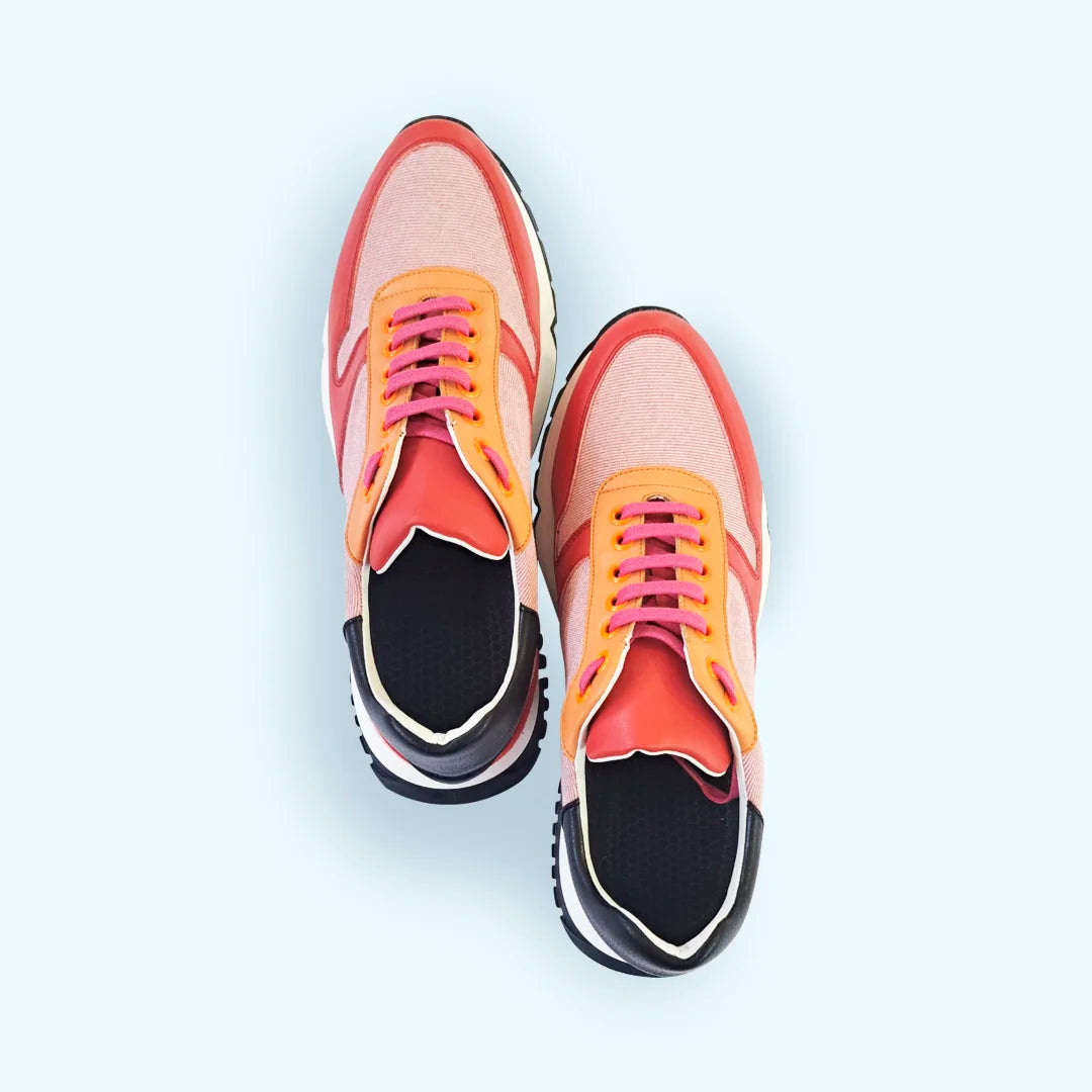 Zapatillas jogger coral