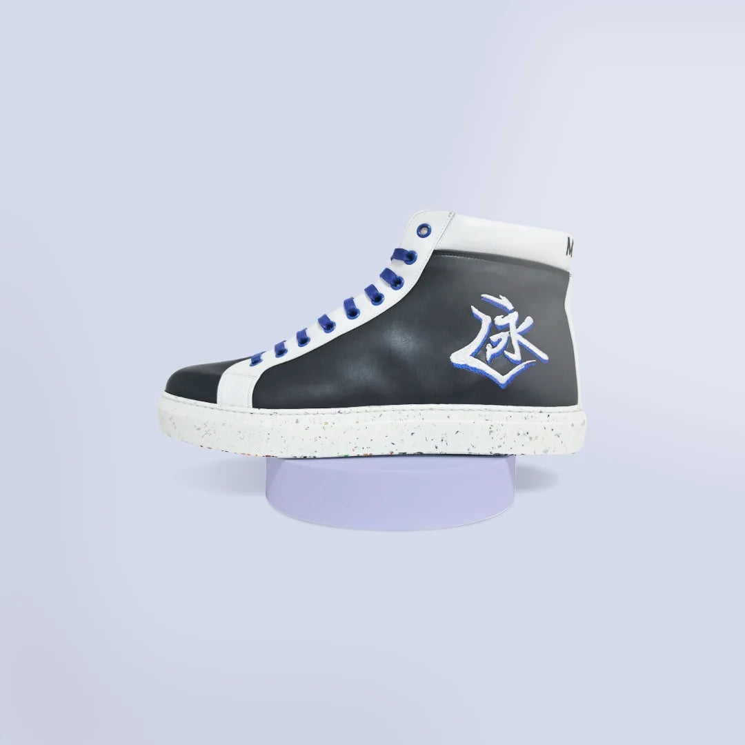Black custom high tops