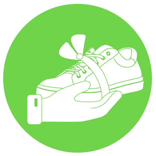 chaussures personnalisées	 comme cadeau promotionnel