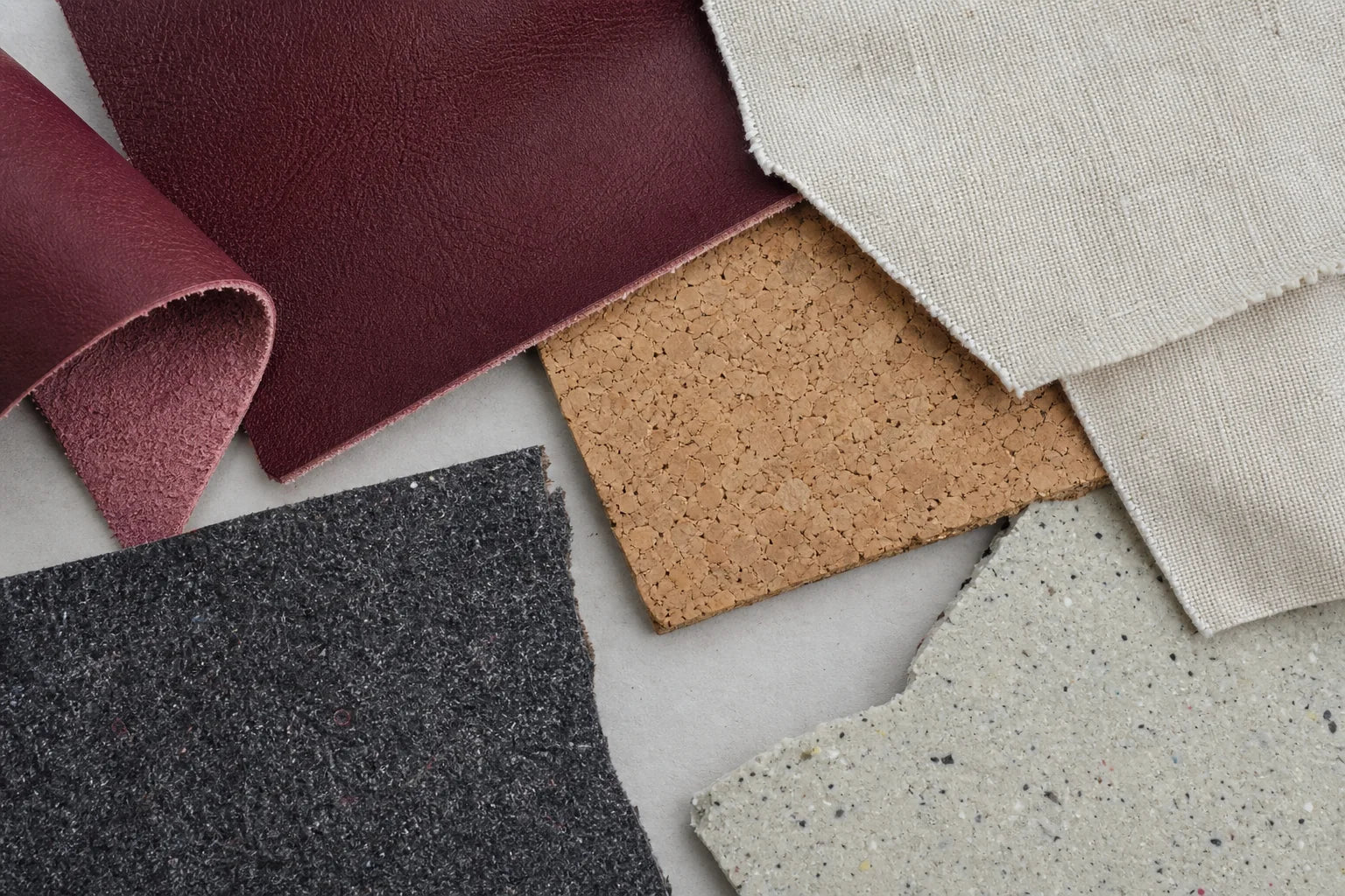 Nahaufnahme eines nachhaltigen Bullfeet-Schuhmaterials
